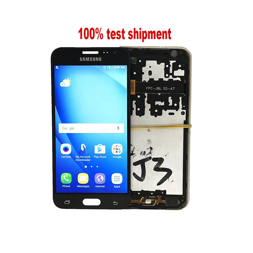 IMAZ Iron Metal LCD For Samsung Galaxy J3 2016 J320 J320F J320H LCD Display+Touch Screen Digitizer Assembly For J3 J320FN LCD