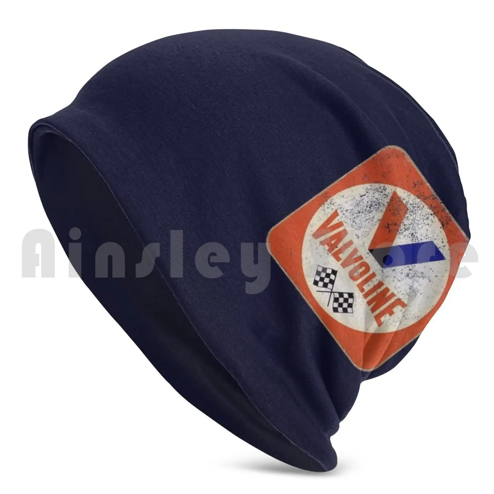 Valvoline Retro Sign Beanies Knit Hat Hip Hop Valvoline Texaco Castrol Oil Engine Motor Racing Cars Vehicles