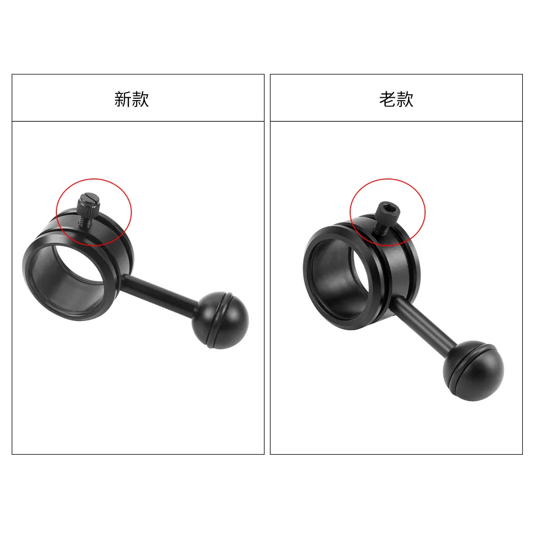 Diving Flashlight Mount Holder Bracket Strobe Arm Adapter Ball Mount for Underwater Photography for Gopro EKEN Action Camera