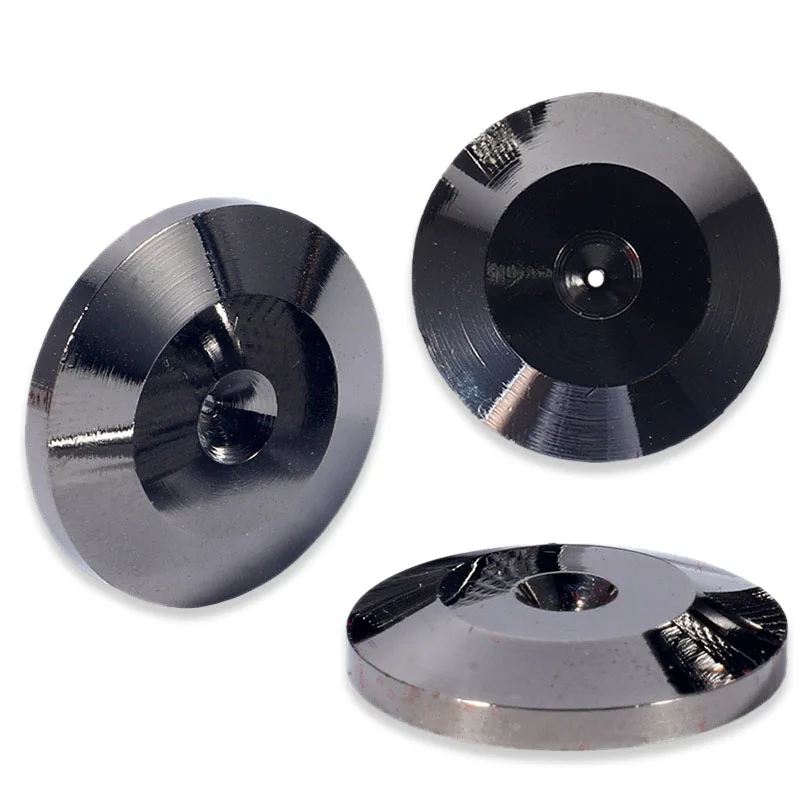 4PCS M8x44 구리 스피커 댐핑 스파이크 증폭기 충격 방지 절연 스탠드 피트 콘 네일베이스 패드 # 2