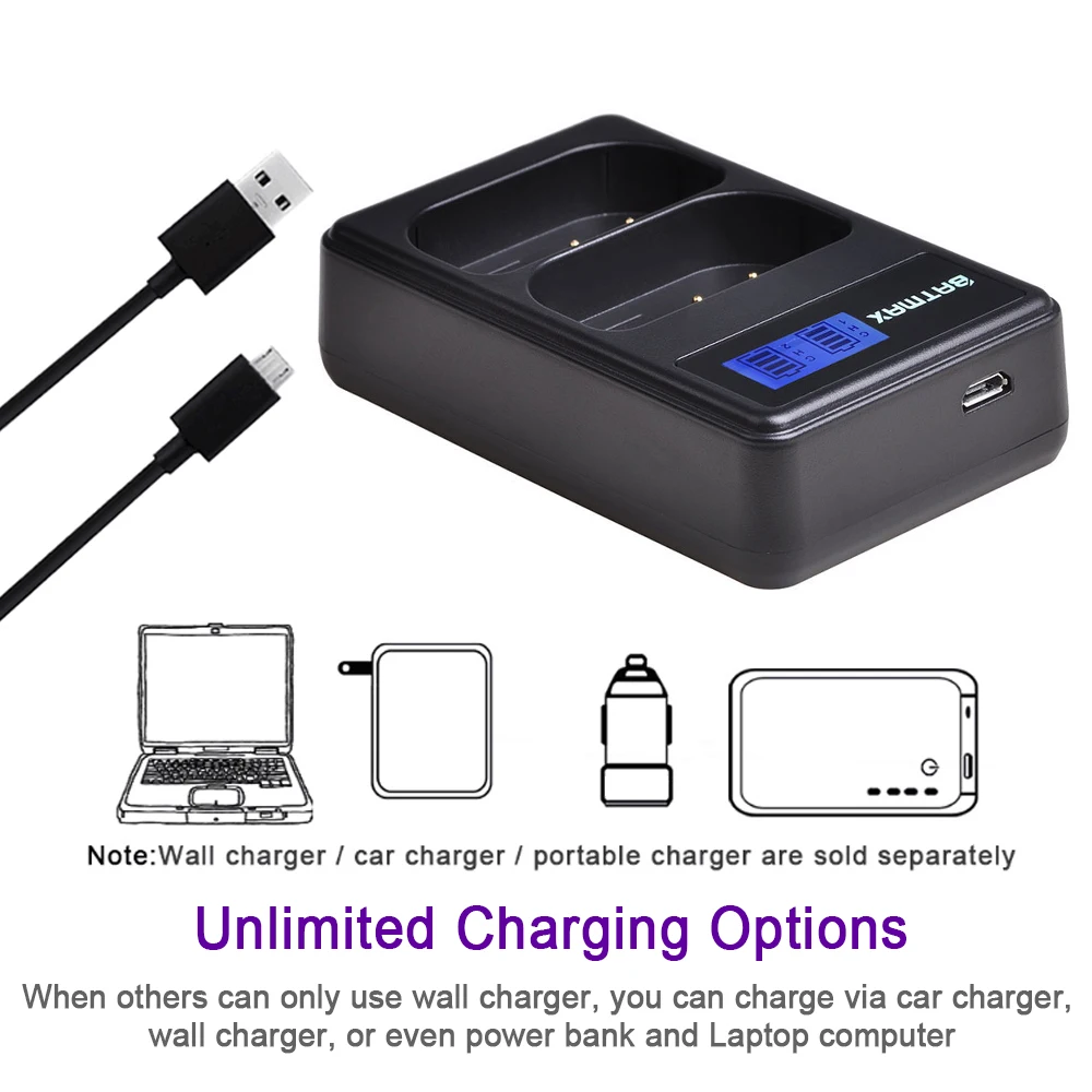 Зарядное устройство для аккумулятора LCD USB Dual DMW-BLJ31 DMW BLJ31 для Panasonic LUMIX, DC-S1, DC-S1R беззеркальных камер