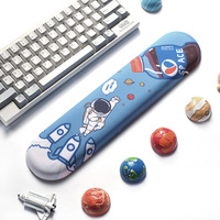 Keyboard Wrist Rest Pad Support Mousepad Blue Color Astronaut 36cm 44cm Memory Foam Cartoon Silicone Anti-Slip Game PC Laptop