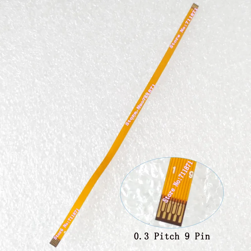 120mm Typ A 0,3 Pitch 9 P 9Pin Flexible Printed Circuit Board 0,3 Pitch 9 Weg 9Bit 4P + 5Pin 9 Pin 9 P FPC FFC Kabel Linie draht kabel