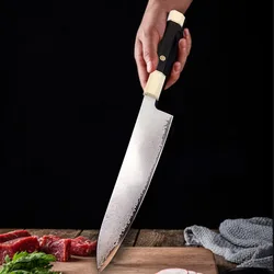 67 Layers Damascus Steel Cleaver Kitchen Knives Sharp Slicing Tynny Sashimi Sushi Filleting Fish Chefs Gyutou Japanese Knife