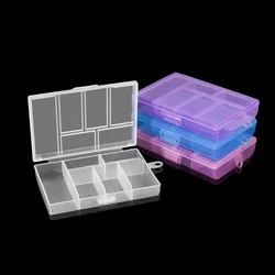 6 Slot Joyero Organizador (Einstellbar) Kunststoff Schmuck Box Lagerung Fall Handwerk Schmuck Organizer Behälter Für Schmuck Machen