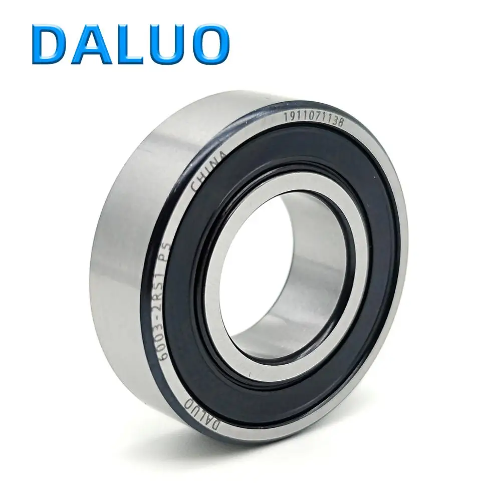 1PCS 6003-2RS1 P5 17X35X10 DALUO Bearing 6003 6003RS 6003-2RS ABEC-5 Single Row Deep Groove Ball Bearings Metric