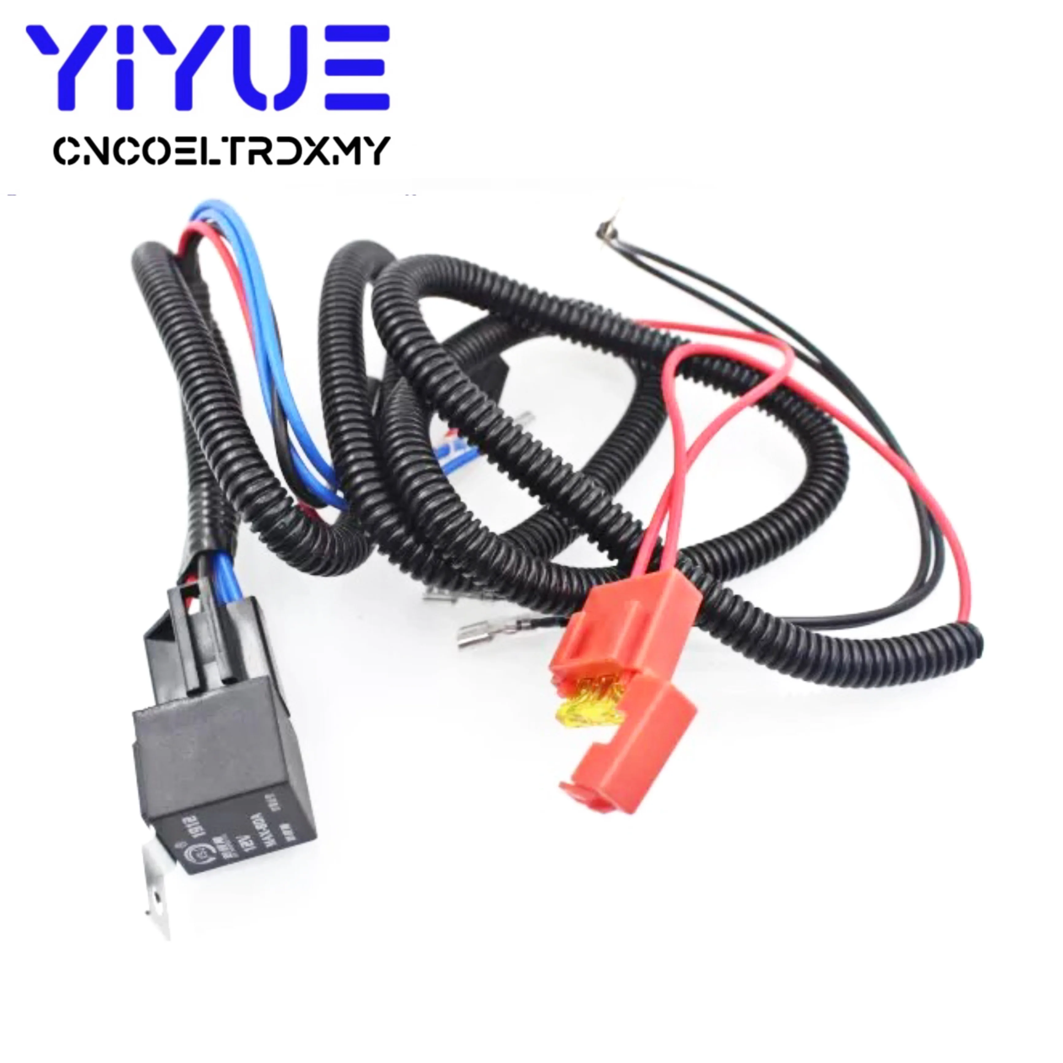 1Set Electric 12V Universal Car Horn Wiring Harness Relay Kit For Auto Van Truck Grille Mount Blast Tone Horns