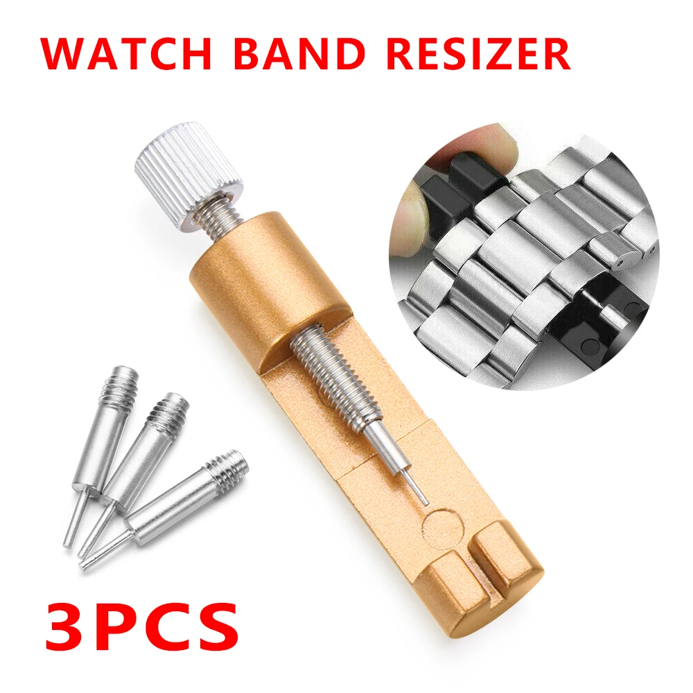 1pc Watch Repair Tool Kit Case Opener Pratical Stainless Steel Adjuster Pins Bracelet Link Watch Strap Band Remover Kit Hot Sale