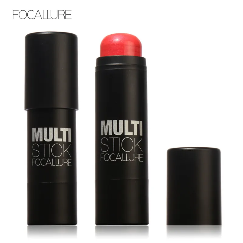 FOCALLURE-colorete para la cara, barra iluminadora de bronceador, resaltador, brillo para Idea brillante, pegatina iluminadora, herramientas de maquillaje