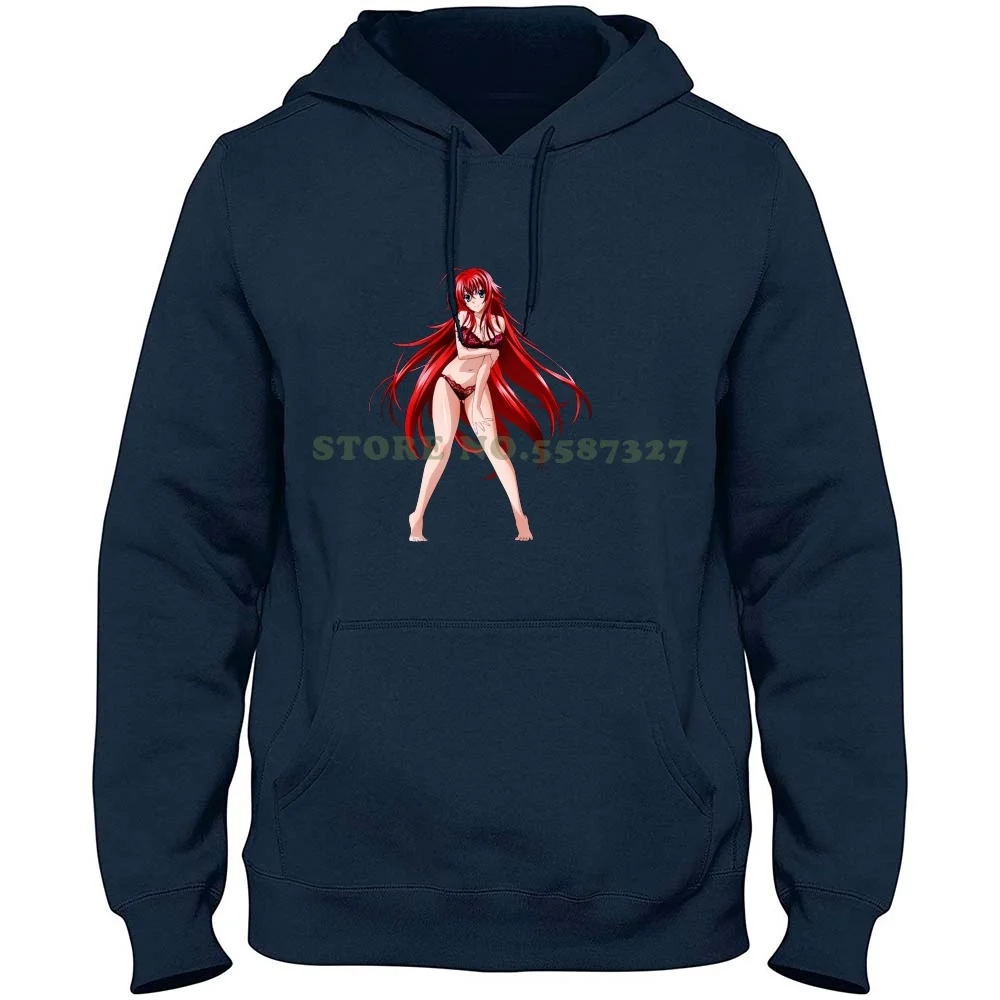 Sudadera con capucha de algodón puro 100%, prenda Sexy con tetas, para escuela secundaria, Dxd, Hentai, Nsfw