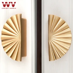 WV Gold Handles kitchen cabinet storage Door Knobs and Pulls Handle for Furniture Kitchen Cupboard Closet Drawer Home Decoration