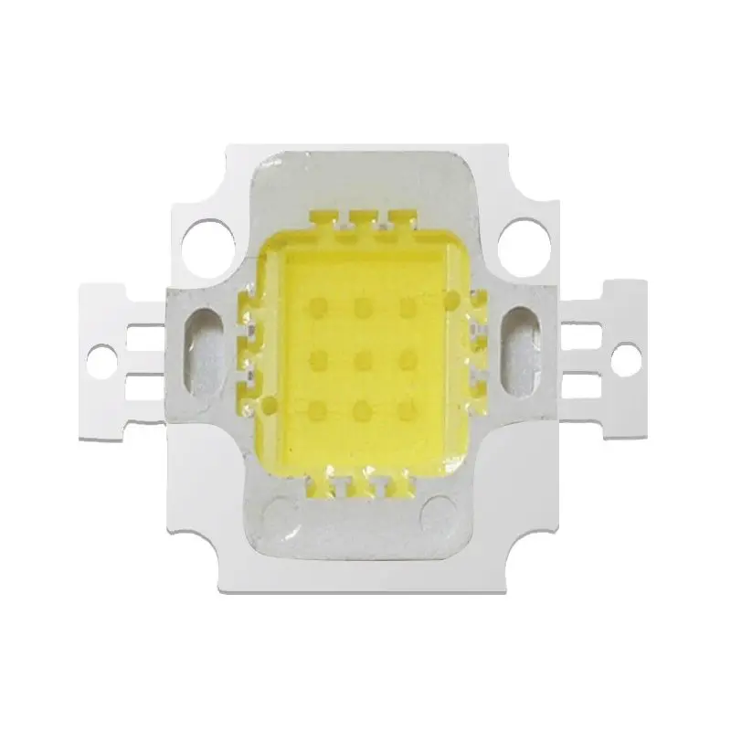 10pcs 10W LED cob chip High power LED Lamp floodlight White 6000k/Warm 3000k 900mA 9-12V 800-1000LM 30mil Genesis