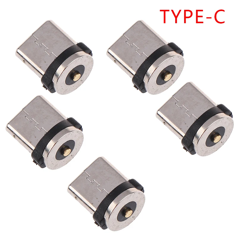 5Pcs Android/TYPE-C Mobiele Telefoon Oplader Magnetische Datakabel Hoofd Oplaadkabel Adapter