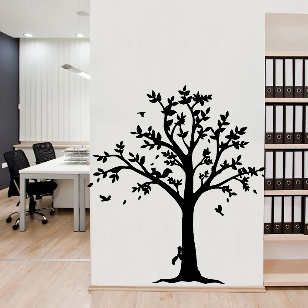 子供のための環境に優しいツリービニール保護ステッカー,家の装飾,取り外し可能な壁のステッカー