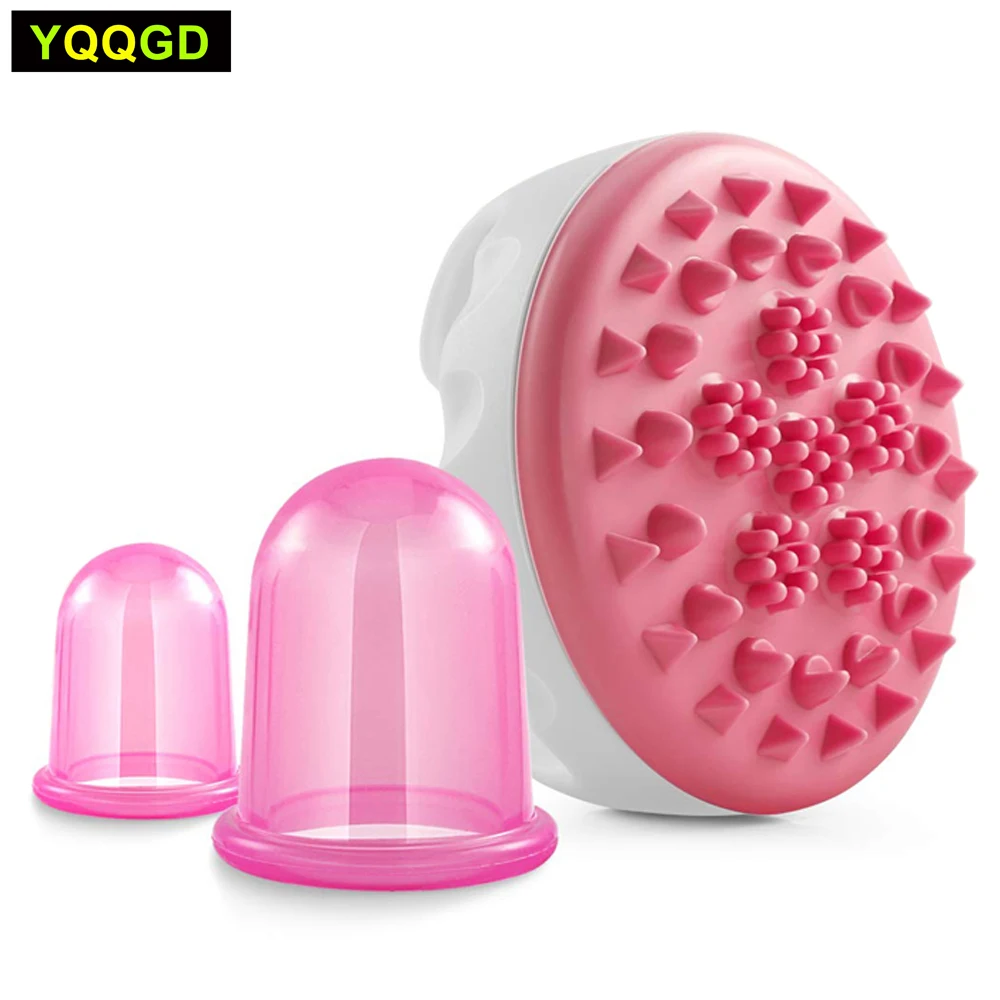 3Pcs Anti Cellulite, Silicone Cupping Cellulite Massage Brush Cellulite Massage Set for Anti Cellulite Anti-Aging