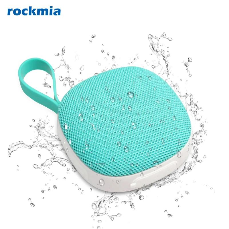 Rockmia EBS-303 5W Mini Portable Fabric Mesh Speaker Bluetooth 5.0 Magnet Function Subwoofer  Waterproof  TF Card Player  Gift