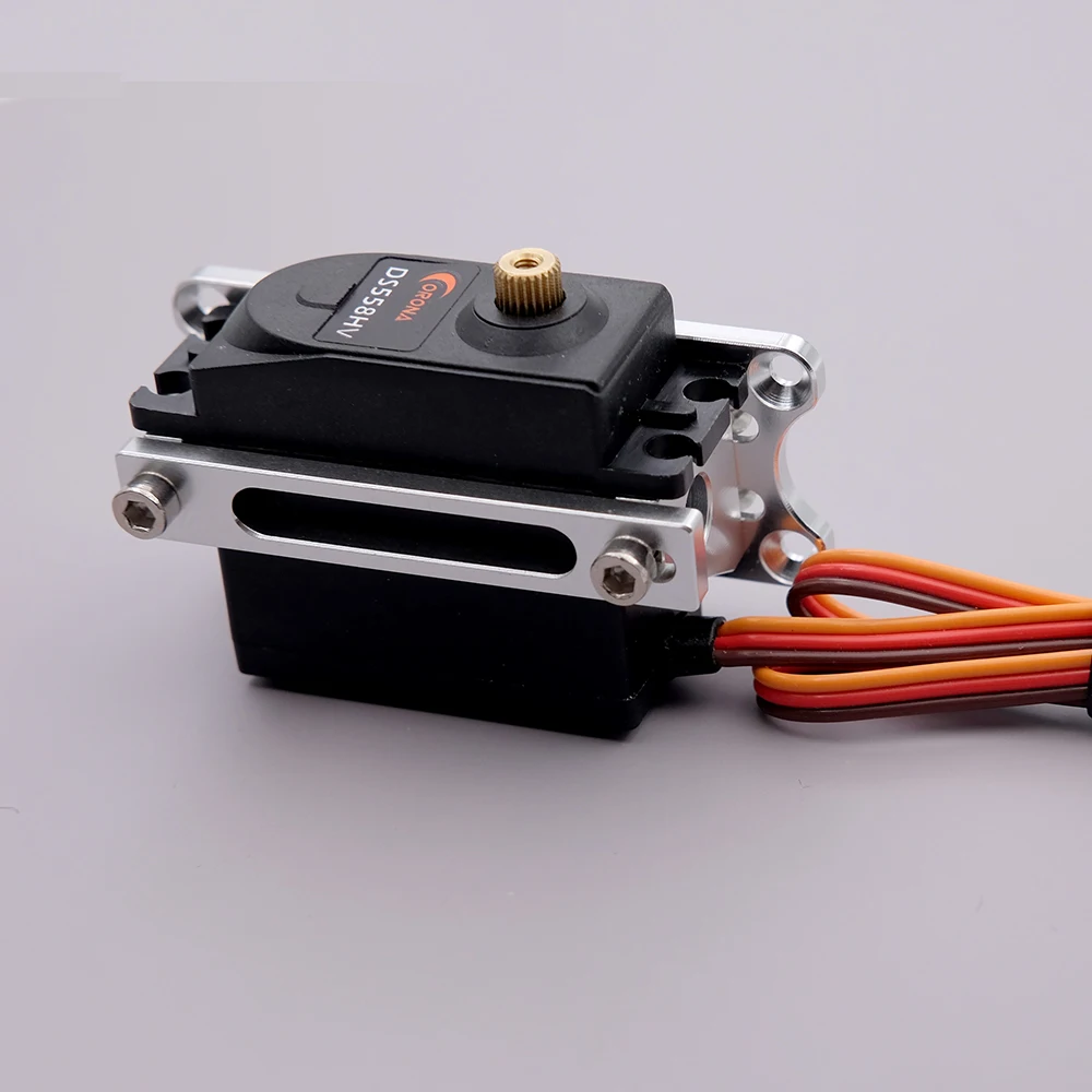 Suporte de liga de alumínio para servo motor, montagem ajustável para avião rc, barco, carro, mg995, corona, ds558hv, cnc