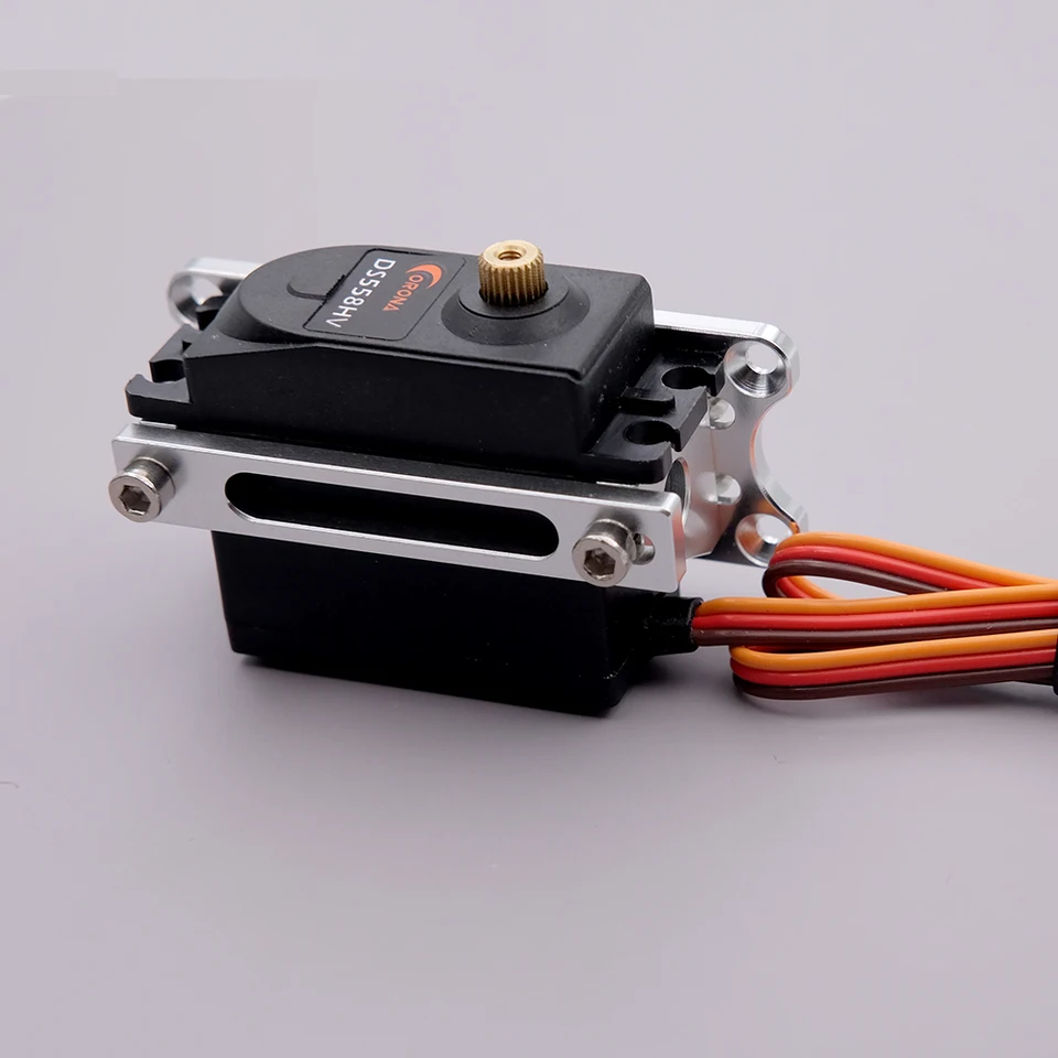 Support de Servo RC 1/10, Support de Servo RC en Alliage d'aluminium, Résistant à la Rouille, Fabrication Exquise Améliorant les Performances pour Capra UTB10 1/10 RC Crawler