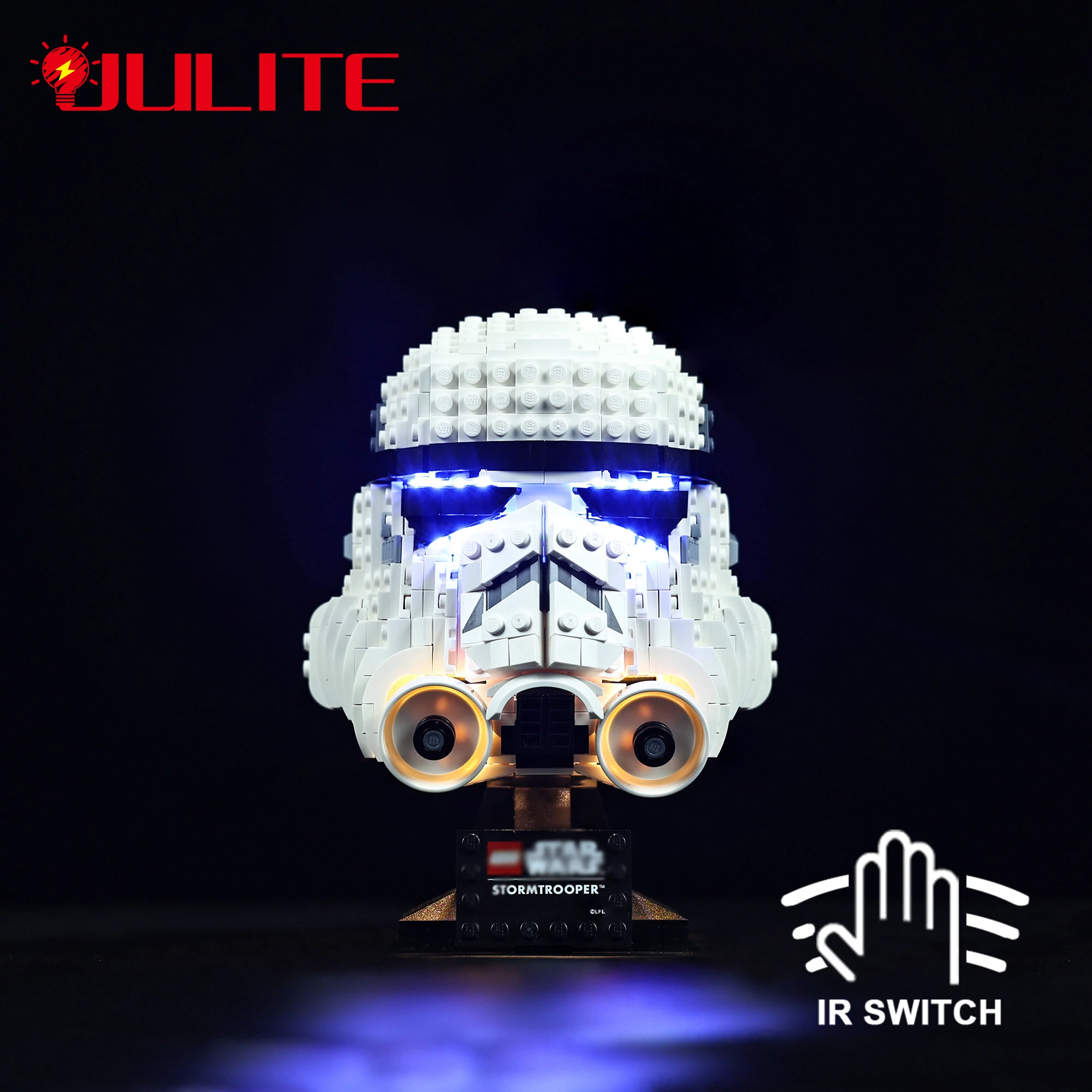 Kit de luz LED para casco de Stormtrooper 75276, juego de iluminación DIY, juguetes (bloques de construcción no incluidos)