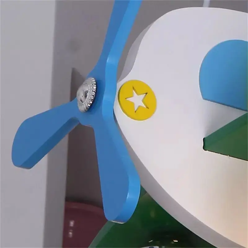 Nordic wooden chandelier design airplane light For Kids Boy Bedroom LED Hanging Lamp Nursery children’s room chandelier