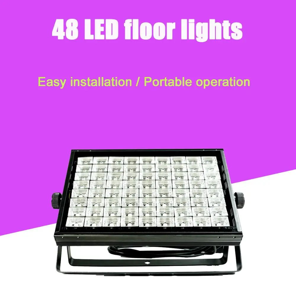 

Фсветильник рь для сцены, светодиодный напольный фонарь 48x3 Вт, цветное поверхностное освещение для диджея, сцены, дискотеки, вечеринки, танцевальных представлений