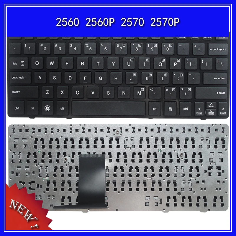 Laptop Keyboard For HP Elitebook 2560 2560P 2570 2570P Notebook Replace US Keyboard