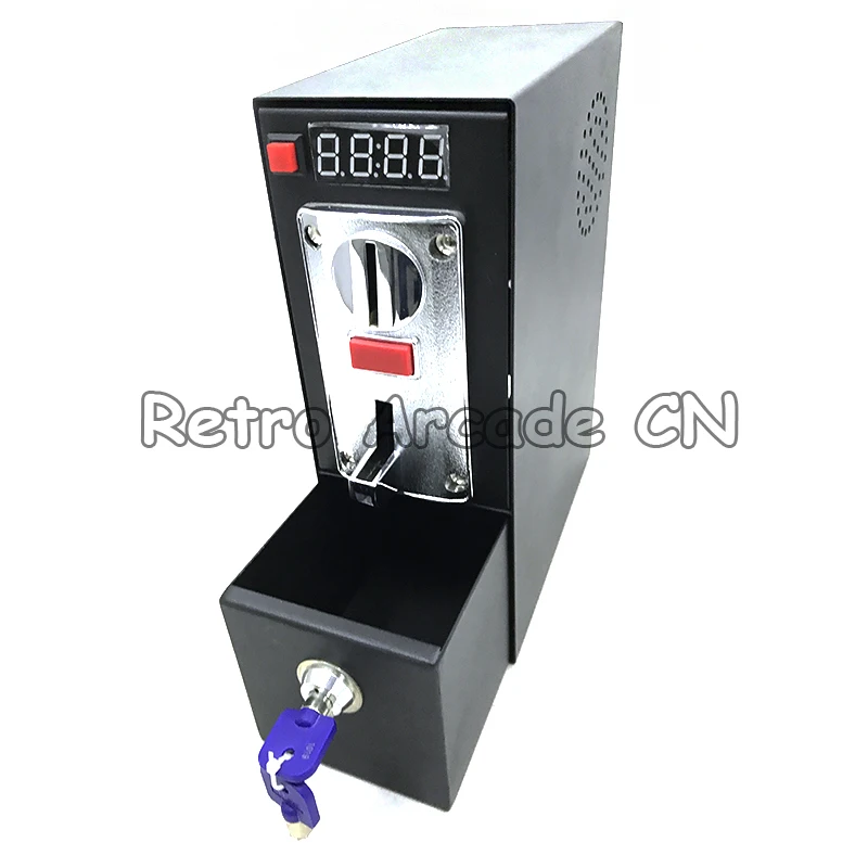 

DG600F Coin operated Timer Control box with six kinds coin selector acceptor for washing machine massage chair