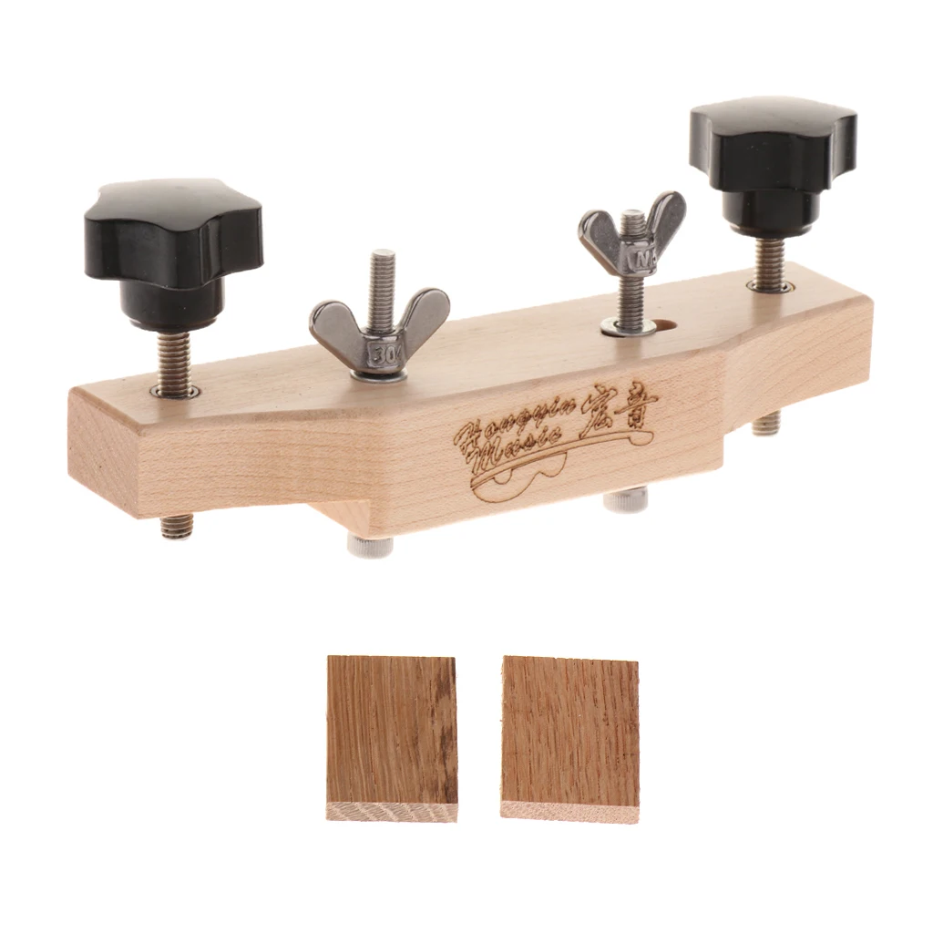 1 Set Solid Maple Guitar Bridge Clamp Guitars Accessory Luthier Tools