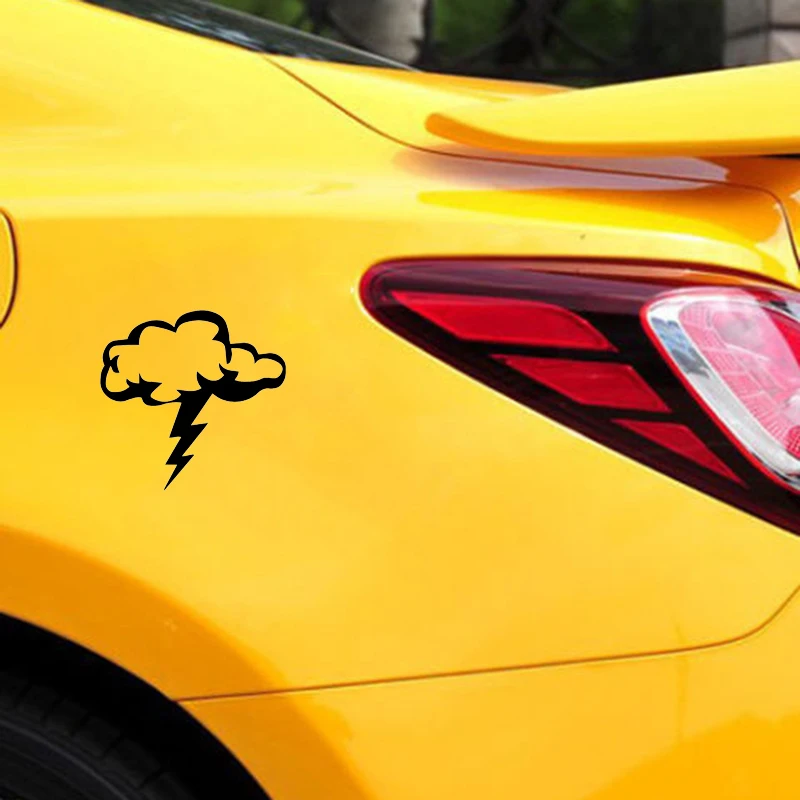 Lightning Strike Cloud car stickers Window Bumper Sticker Car Storm Rain Logo Weather