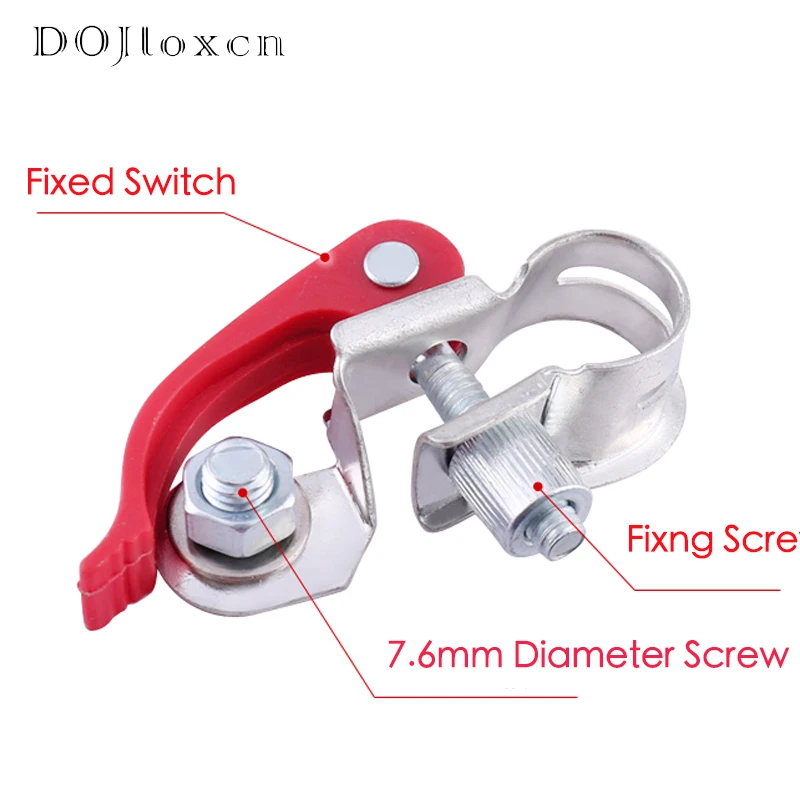 1 Pair High Quality Copper Car Battery Terminals Quick Clamp Terminals With 4 Pcs Copper Lug Battery Switch