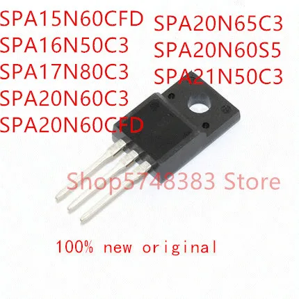 

10PCS SPA15N60CFD SPA16N50C3 SPA17N80C3 SPA20N60C3 SPA20N60CFD SPA20N65C3 SPA20N60S5 SPA21N50C3 TO-220F