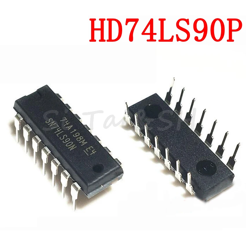 10PCS HD74LS90P DIP14 HD74LS90 DIP SN74LS90N 74LS90 SN74LS90 74LS90N new and original IC