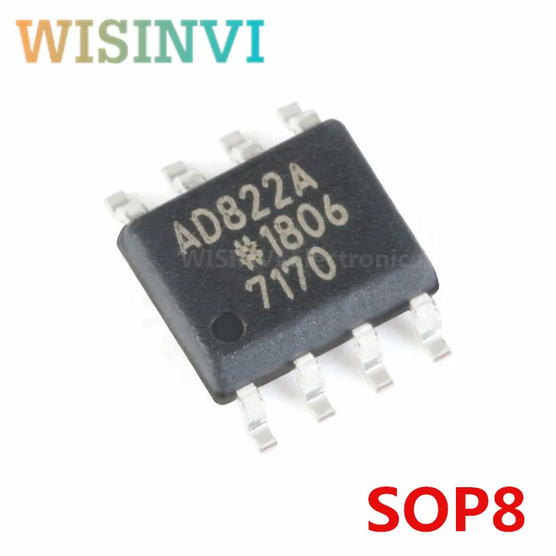 5PCS AD822ARZ AD822AR AD822A AD822 SOP8 OPAMP GP 2 CIRCUIT