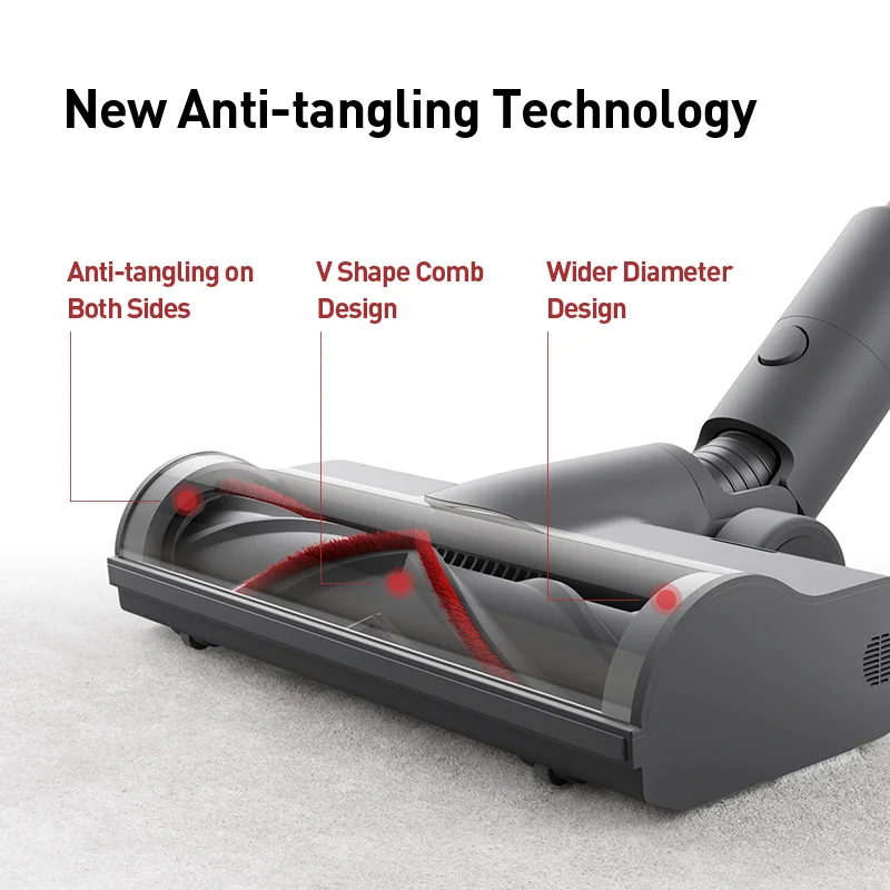 Oryginalny Dreame V12 T20 T30 dywan szczotka w kształcie litery V szczotka główna akcesoria 1.2 cm również garnitur dla V12 T30