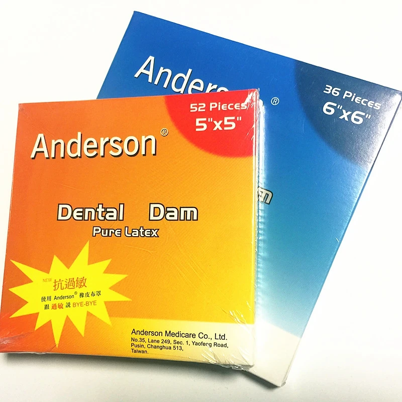 

1 Box High Quality Pure Latex Rubber Dam Small Size 52pcs or Large Size Dental Dam 36pcs Each Box Dental Dam anti-allergy