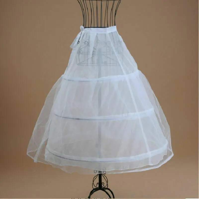 Petticoat sexy para vestido de noiva, Cintura ajustável Underskirt, 3 Hoop Ball Gown para casamento, Venda quente