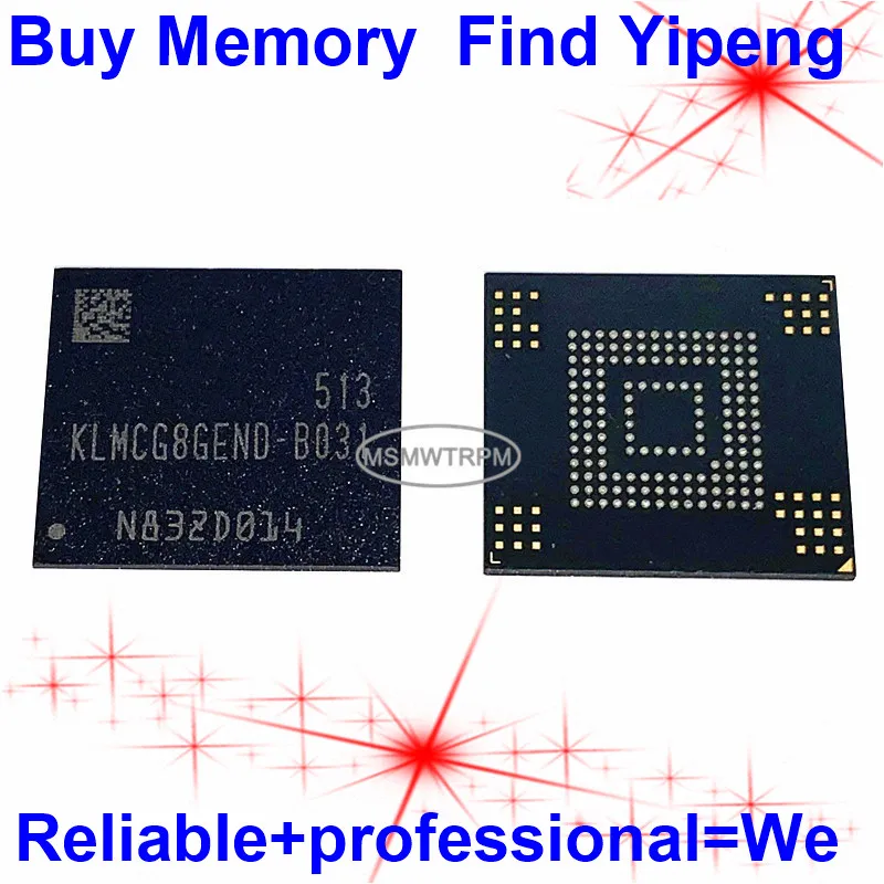 

KLMCG8GEND-B031 153FBGA EMMC 5.0 64GB FLASH MEMORY KLMCG8GEND