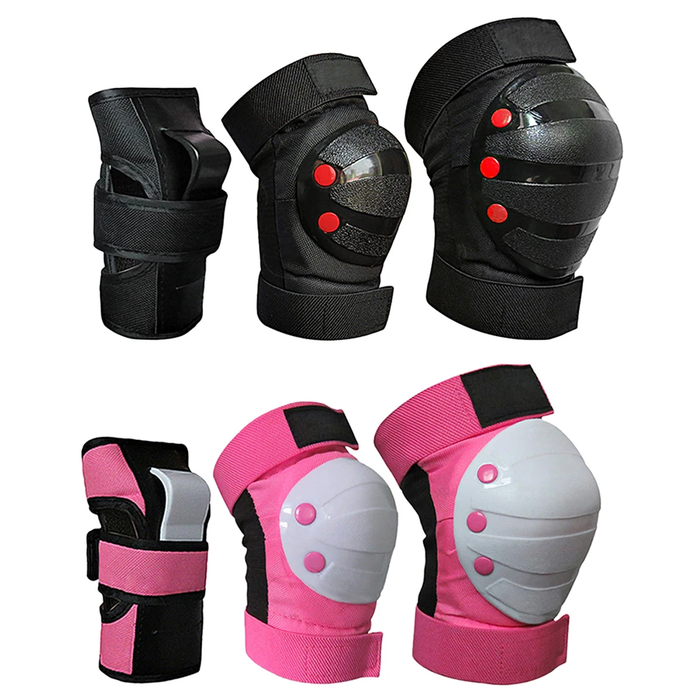 Kids Knee Pads Set Protective Gear Kit Knee Elbow Pads with Wrist Guards Child Safety Pads for Rollerblading Skating