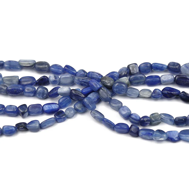 Natural Stone Blue Kyanite Stone beads Irregular Spacer Loose beads for DIY Jewelry charm Bracelets Necklace Making 4~8mm 15inch