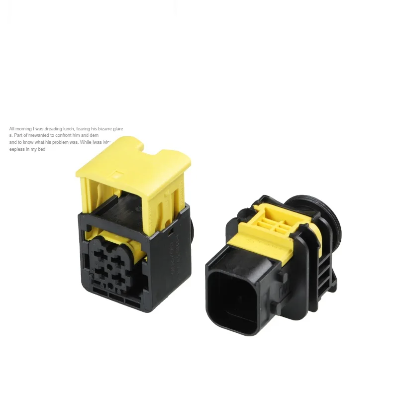 50/100 Set 4 Pin Automotive Sensor Controls Harness Connector Plug with Terminal 2-1418390-1 & 1-1418390-1