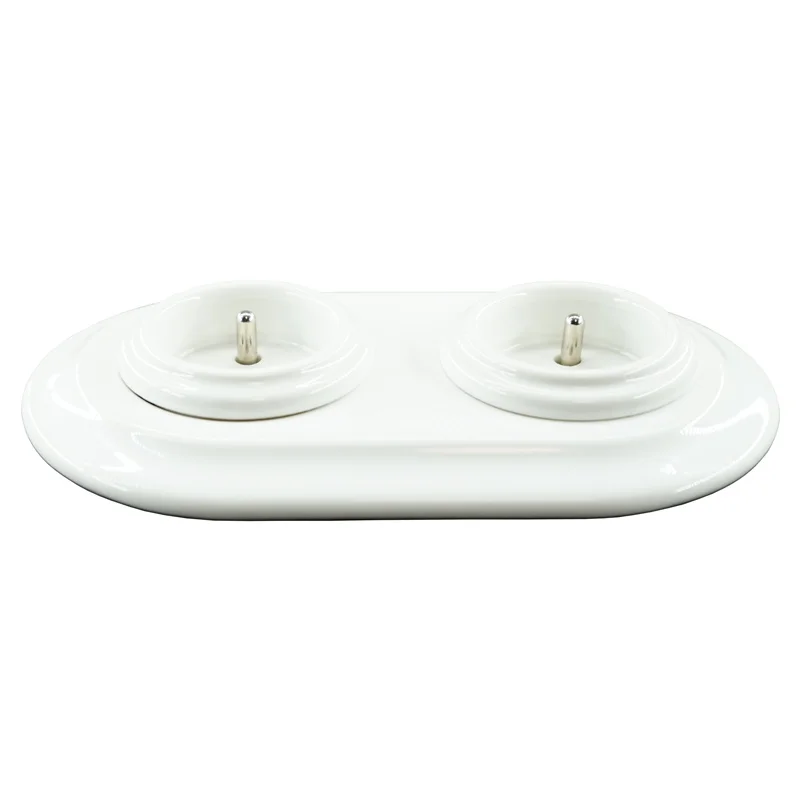 Imagem -03 - Tomada de Parede Elétrica de Estilo Francês de Porcelana Montada com Molduras de Porcelana