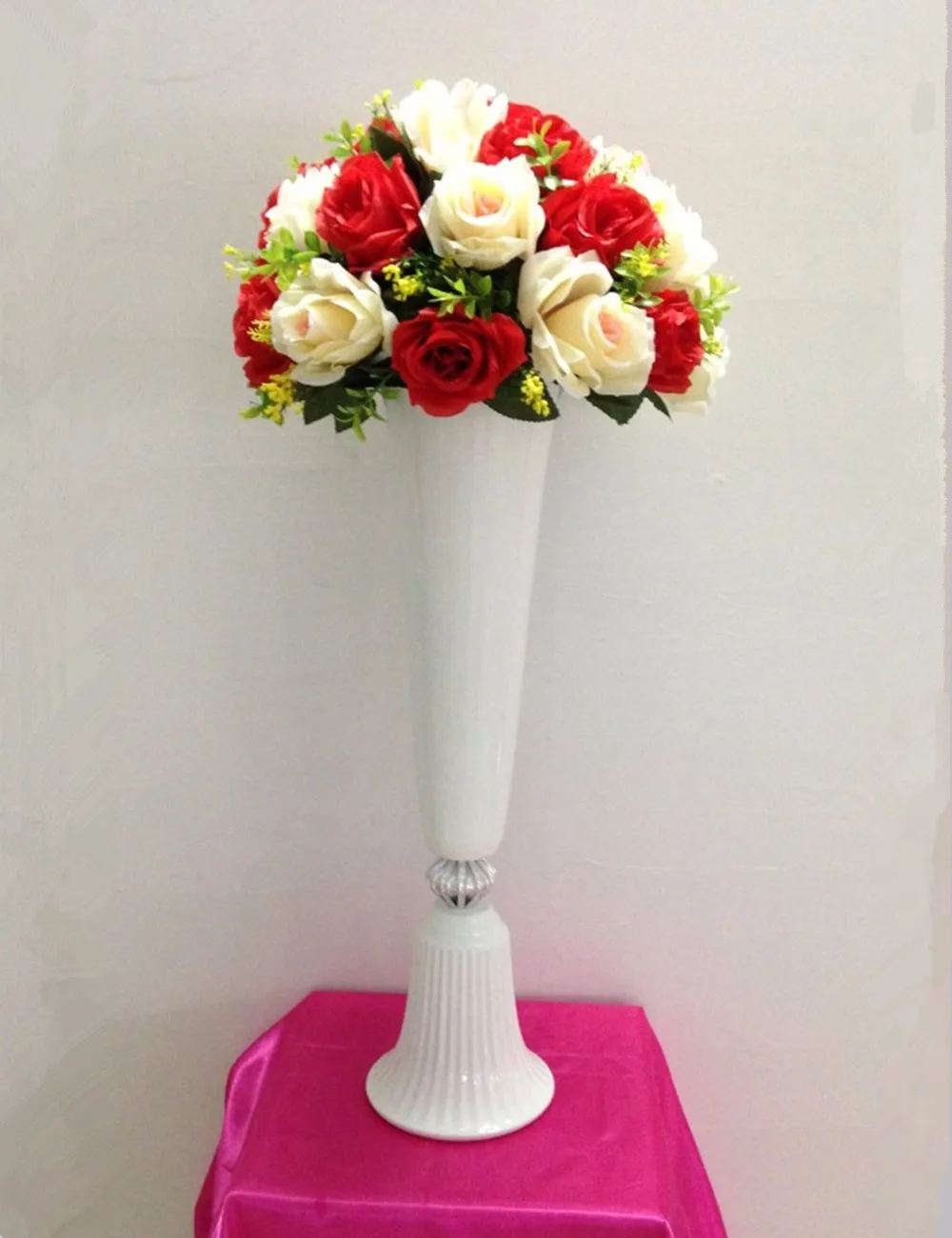 Wedding Decor white iron Metal Stand for Floral Arrangement Metal Plinths seyu0924