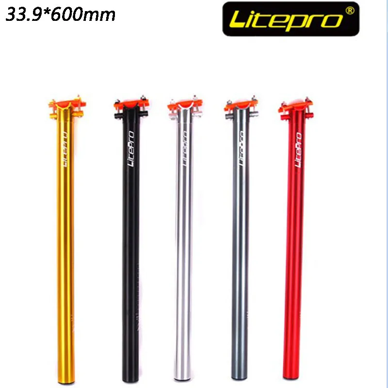 Litepro folding bicycle seat tube for Bike CNC seatpost aluminum alloy ultralight tube seat plum tube 33.9mm