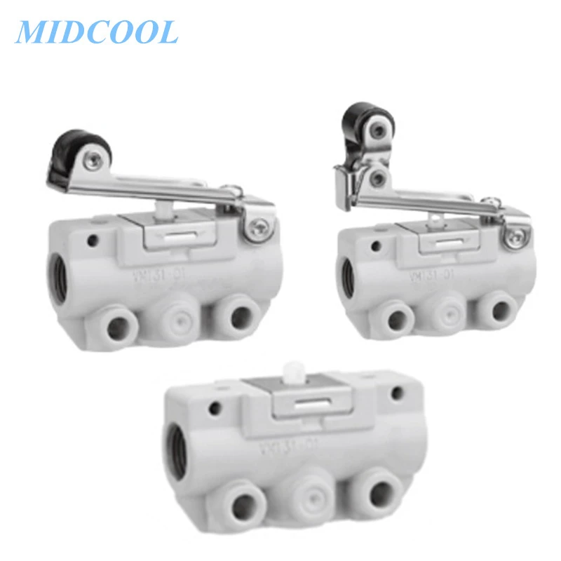 2/3 Port Mechanical Valve VM100 Series VM132 VM131-M5-00A/30RA/30BA/30GA/30YA/32RA/32GA/32YA/32BA/33A/34RA/34BA/34YA/34GA
