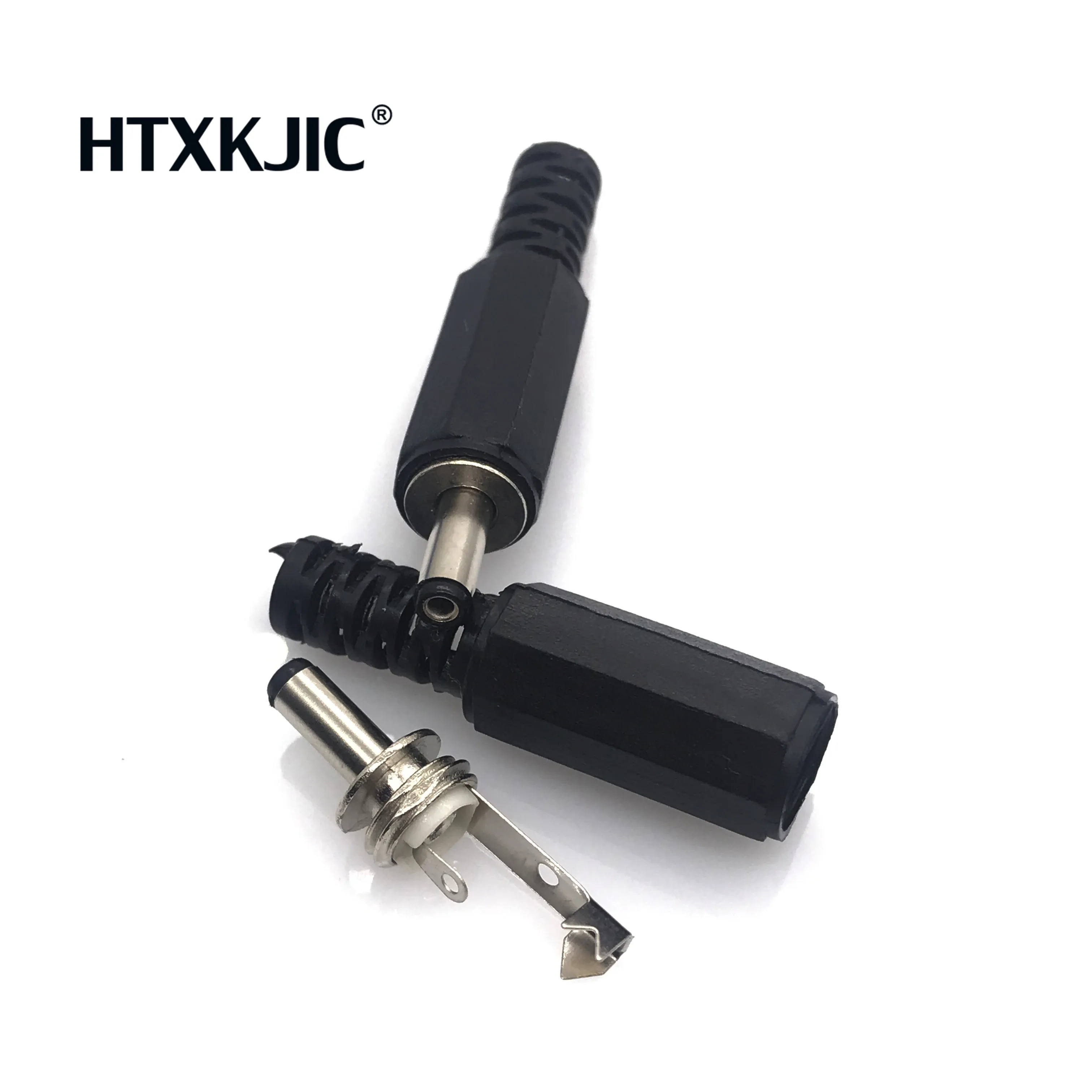 20 piezas-Adaptador de enchufe de alimentación DC macho, Conector de plástico, 1,35x3,5mm, 3,5x1,35mm