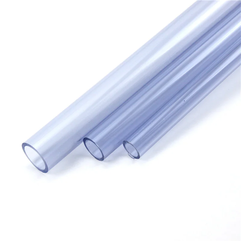 PVC Transparent Hard Plastic Water Pipe Aquarium Plexiglass Tube 1 PCS (50cm)