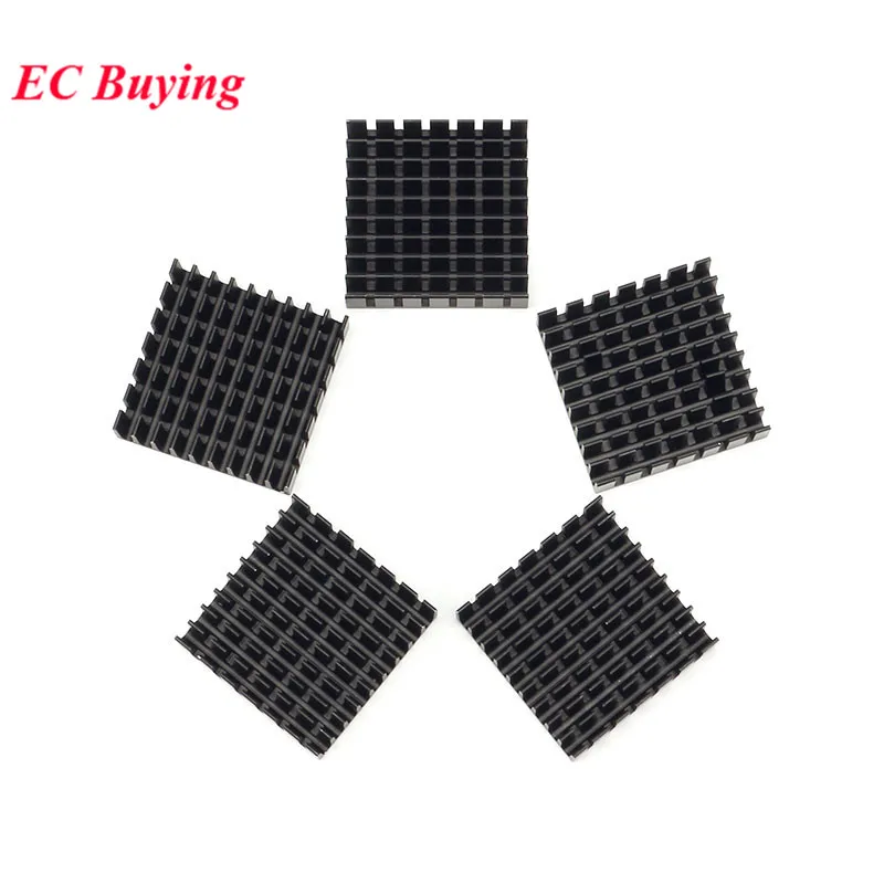 10Pcs/1pc 35*35*10mm Heatsink Radiator Cooler Fan Cooling Fin Aluminum Heat Sink for LED IC Transistor Module PBC 35X35X10mm