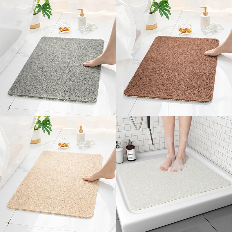 Mat Bathroom Mat Bathroom Rugs And Mat Set Bathroom Furniture Sets Home Decor Silk Loop Rugs Toilet Shower Room Non-slip Mat