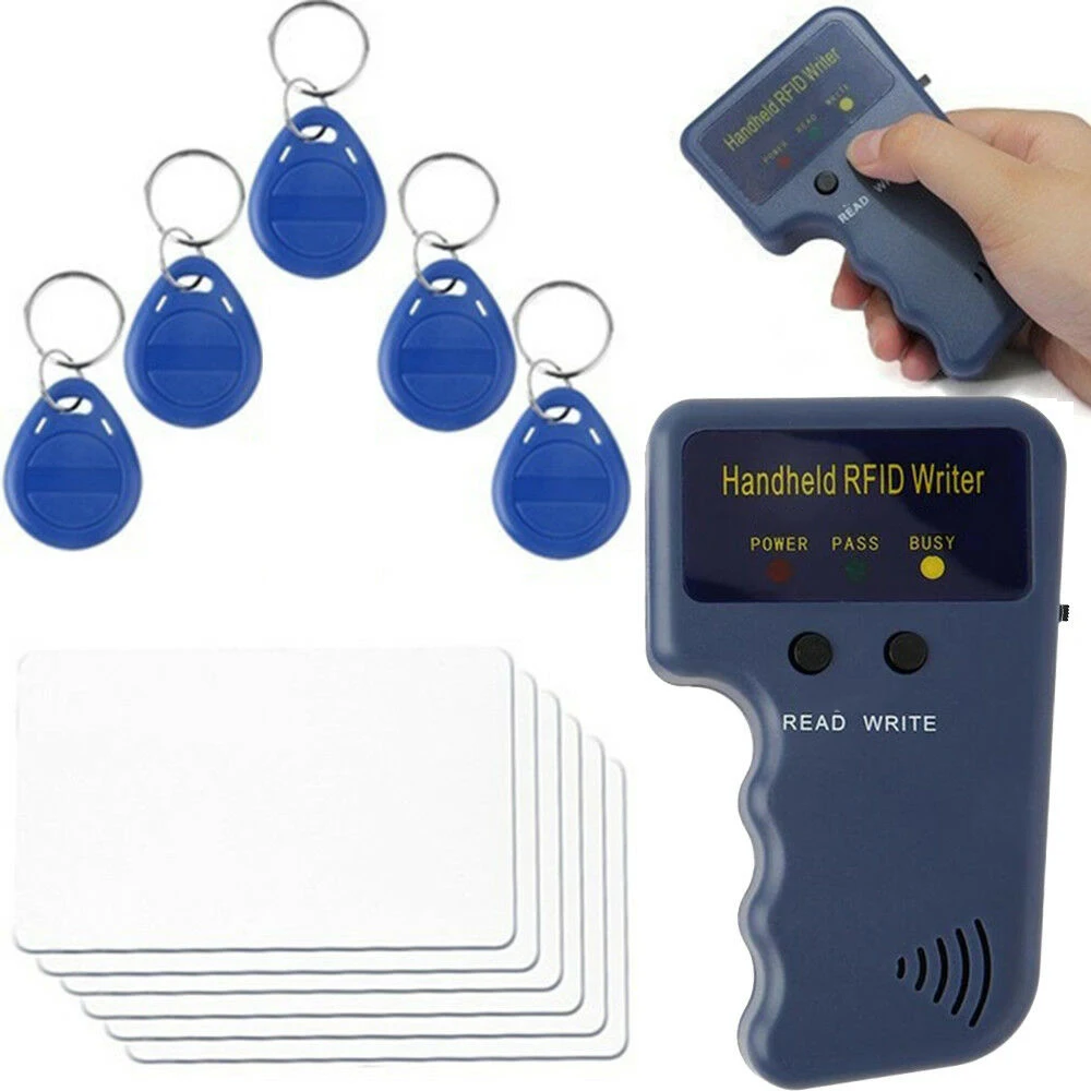 125KHz RFID เครื่องถ่ายเอกสารแบบ Duplicator Programmer Reader ID Card Cloner & Key Access Control Card Reader