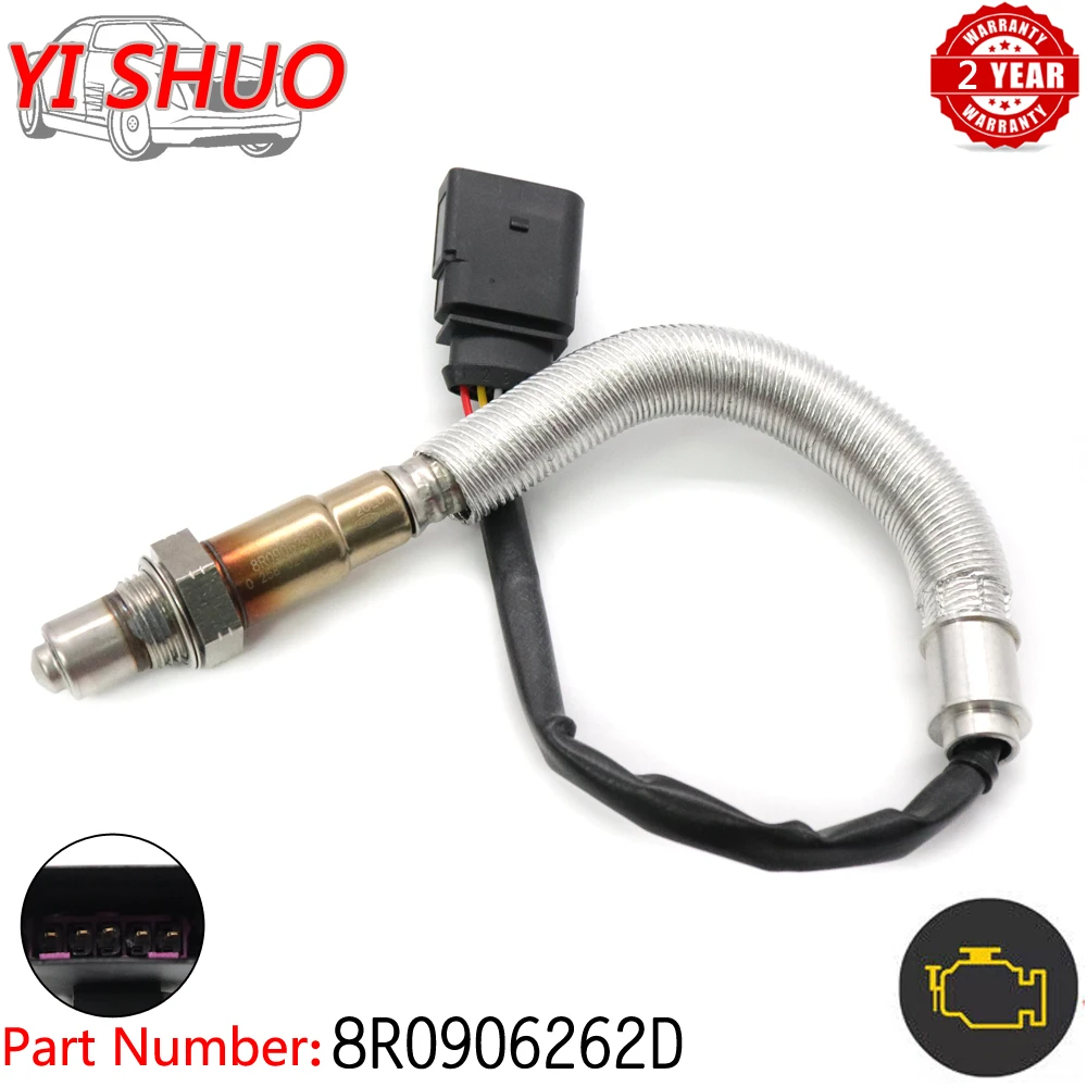 

Car 5 Wires Air Fuel Ratio Sensor 8R0906262D Lambda O2 Oxygen Sensor for Audi A4 A6 A3 TT Volkswagen Passat Beetle Downstream